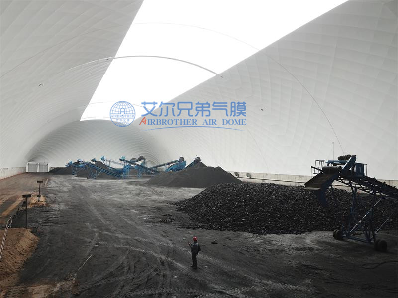 面對煤場粉塵，氣膜煤場自有“良方”